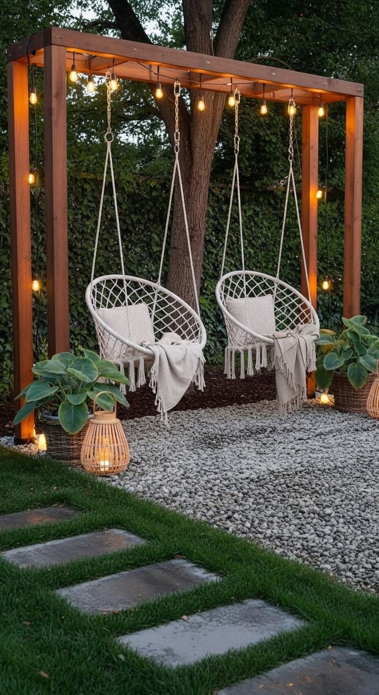 Pergola ar apgaismojumu